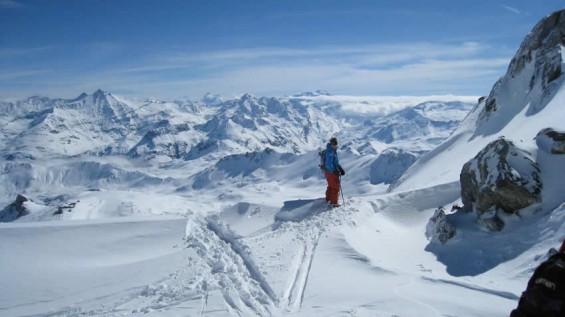 Ski hors piste à Val d'Isère